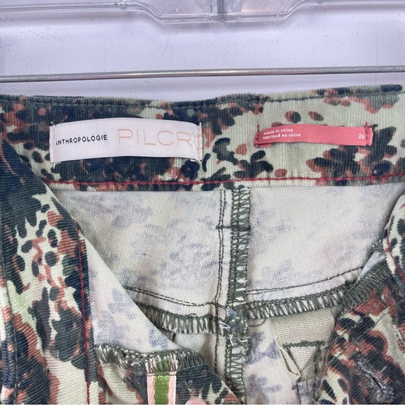 Anthropologie Pilcro Camo Corduroy Pants 26 - Picture 6 of 9